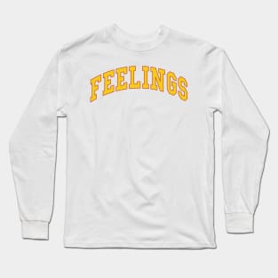 Feelings - yellow Long Sleeve T-Shirt